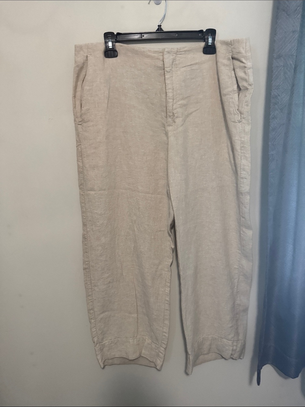 GAP Light Beige Linen-Blend Trousers